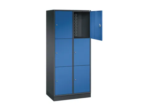 grootvolume-lockersysteem,HxBxD 1950x820x500mm,2x3vakken,cil.-slot