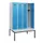 locker met bank,HxBxD 1950x1200x815mm,4vak,vak B 300mm,cilinderslot