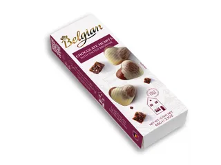 Chocolade The Belgian hartjes brownie gezout 65 gram - 2