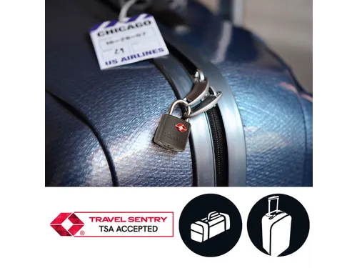 Hangslot Masterlock 4688EURD 3-cijfer combinatie TSA met kabel assorti