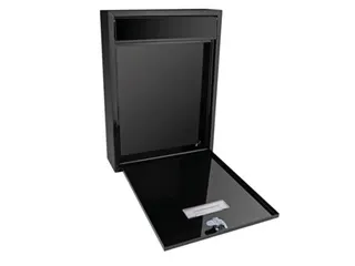 Brievenbus Ibiza Zwart met naamplaatje incl. 2 sleutels 36x26x8cm - 3