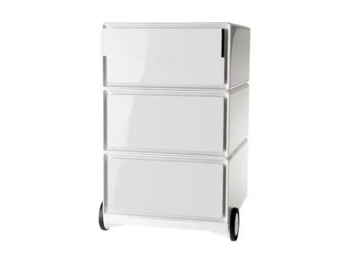 Verrijdbaar Ladeblok Hxbxd 642x390x436mm 4laden Romp Wit Front Wit