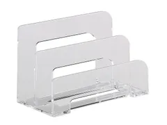 Brievenstandaard Alco acryl 2-vaks transparant 75x150x95mm