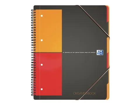 INTERNATIONAL Organiserbook, 160 bladzijden, ft A4+, geruit 5mm