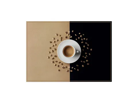 Placemat IEZZY koffiekop bruin 6 stuks