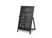 Krijtstoepbord Houten A-Bord Flip 55x105cm Zwart