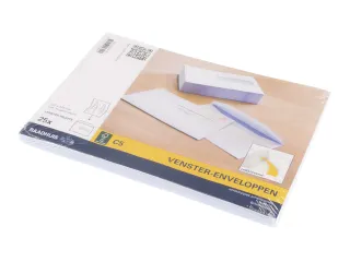 Envelop Raadhuis 162x229 C5 VR dienst plakstrip wit 80gr 25 stuks - 2