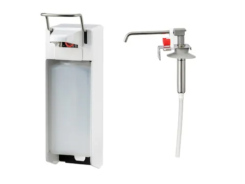 Zeepdispenser Desinfectiemiddeldispenser Wit 1000 Ml Korte Beugel