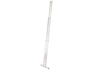 optrekladder,2x24,sporten,balk L 6,9-12,7m,2-dlg.,aluminium - 2