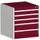 ladekast HxBxD 700x650x650mm 5laden romp RAL7035 front RAL3004