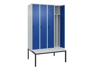 locker voor scheiding van kleding,HxBxD 2120x1200x815mm,4vak - 2