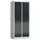 garderobekast 1800x800x500mm 2vak klink sokkel romp RAL7035 RAL7016