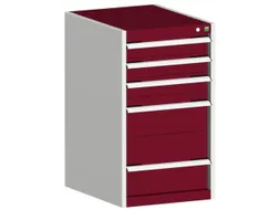 ladekast HxBxD 900x525x525mm 5laden romp RAL7035 front RAL3004