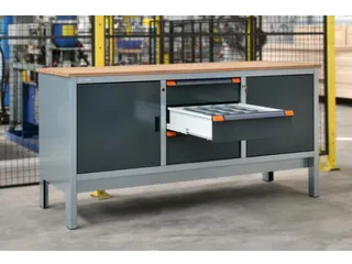 werkbank,HxBxD 870x1850x725mm,multiplexblad,draagverm. 1000kg,4voeten - 5