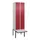 locker met bank,HxBxD 2120x600x815mm,2vak,vak B 300mm,draaigrendel