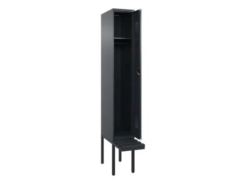 locker met bank,HxBxD 2120x300x815mm,1vak,vak B 300mm,cilinderslot