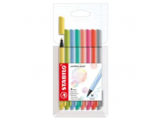 Viltstift STABILO pointMax 488/8 medium assorti pastel etui à 8 stuks - 1