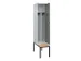 locker met bank,voor scheiding van kleding,HxBxD 2120x400x815mm,1vak