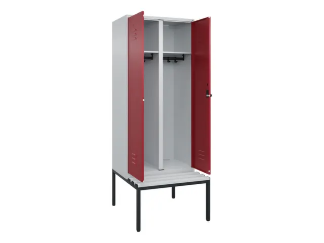 locker voor scheiding van kleding,HxBxD 2120x800x815mm,2vak