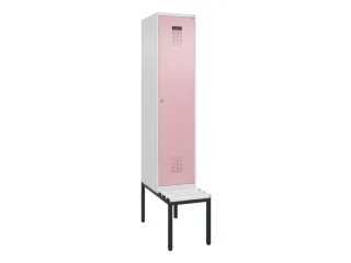 locker met bank,HxBxD 2120x400x815mm,1vak,vak B 400mm,cilinderslot - 1