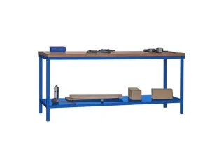 werkbank,HxBxD 900x2000x700mm,multiplexblad,onderstel/romp RAL5010 - 2