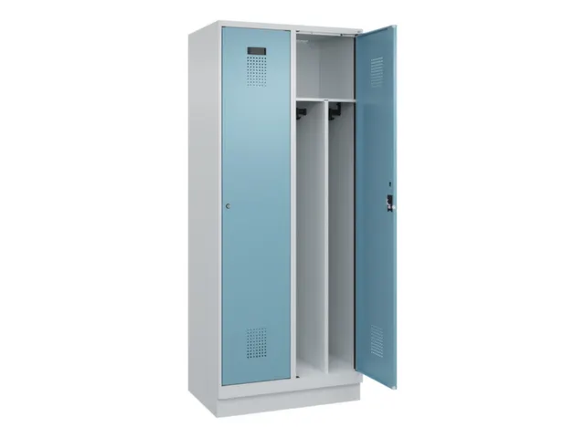 locker voor scheiding van kleding,HxBxD 1950x800x500mm,2vak