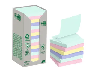 Memoblok 3M Post-it Z-Note R330 76x76mm recycle assorti kleur - 2