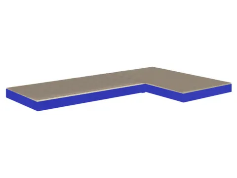 houten vloer,v. inhaakstelling voor spaanplaten,BxD 890x490mm