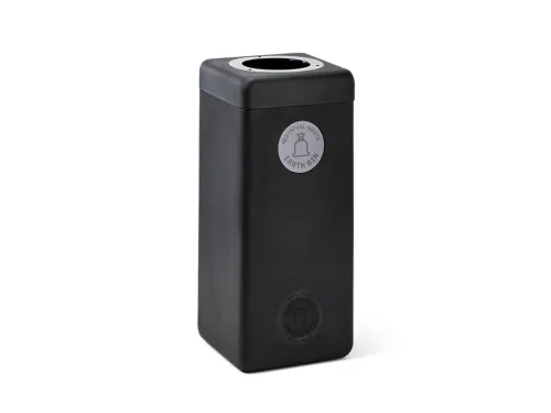 Afvalbak 60 liter EarthBin grijs zwart