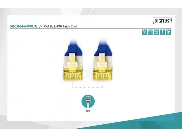 Cat 6A S-Ftp Patch Cord Cu Lszh Awg 26