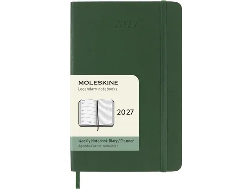 Agenda 2027 Moleskine 12M Weekly 7dag/1pagina pocket sc myrtle green
