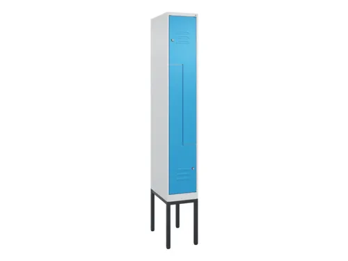 Z-garderobekast,HxBxD 2120x300x500mm,vak B 150/300mm,cil.-slot