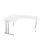 bureau in vrije vorm,HxBxD 740x1600x1400mm,vrije vorm,Bl-wit
