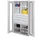 Materiaalkast Scheidingswand 1950x1000x600mm 6legborden 8laden Ral7035