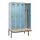locker met bank,voor scheiding van kleding,HxBxD 2120x1200x815mm,4vak