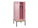 locker met bank,voor scheiding van kleding,HxBxD 2120x800x815mm,2vak