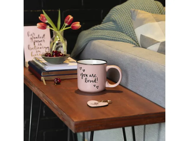 Giftset Èccolo DL mok 580ml en sleutelhanger You are Loved