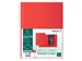 50 dossiermappen met 2 kleppen ROCK''S 220 - 24x32cm-Rood -