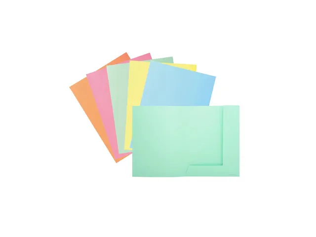 50 Dossiermappen Met 2 Kleppen Super 250 24x32cm Assorti