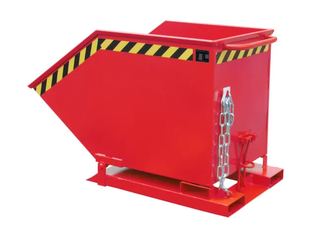 Kiepbak Staalplaat 910x840x1390mm Inh. 0.60m³ 300kg Rood