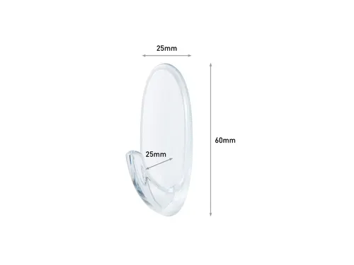 Bevestigingsstrip 17091Clr 2 Ovale Haken Medium draagvermogen 900 gram