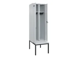 locker met bank,voor scheiding van kleding,HxBxD 2120x600x815mm,2vak