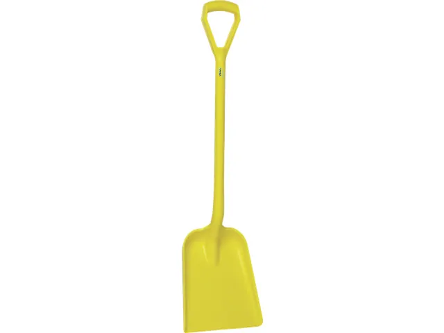 Hygiene 5625-6 schop D-grip, geel steel 104cm, standaard blad 33