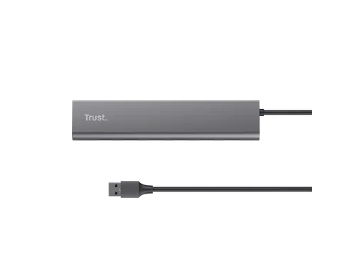 Hub Trust HALYX 7-port USB-A 3.2 zilver