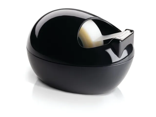 Dévidoir Scotch By Karim Rashid noir + 1 rouleau Magic tape 19mmx7,5m