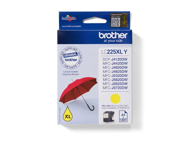 Inktcartridge Brother LC-225XLY geel HC