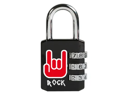 Hangslot Masterlock 3-cijfer combinatie 30mm Rock patroon
