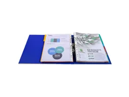 Ordner PP Prem'Touch A4maxi 80mm doblauw