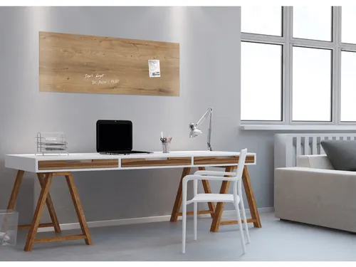 Glasmagneetbord Sigel Artverum 130x55cm Natural Wood