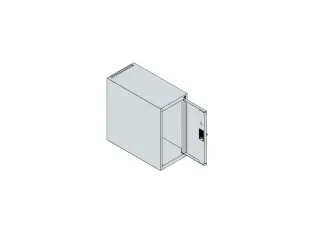 opzetkast,v. locker,1vak.,vak B 250mm,HxBxD 500x250x500mm,vleugeldeur - 3